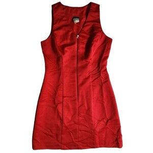 Knapp Studio red sleeveless v neck dress sz 7